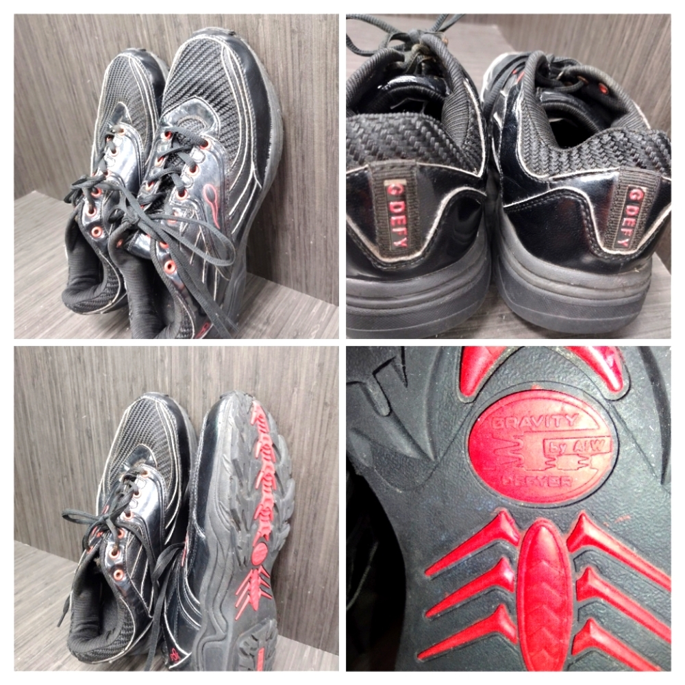 Gravity Defyer Running Sneaker Black & Red Men's Sz 9